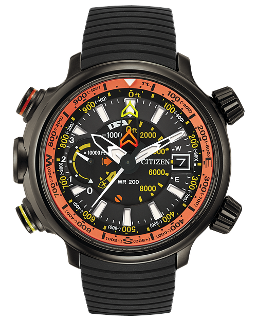 Promaster Altichron Black Dial Rubber Strap BN5035 02F CITIZEN